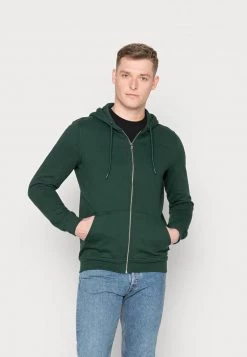 Pier One Sudadera Con Cremallera - Green, Hombre