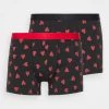 Pier One Hombre VALENTINE'S HEARTS BOXERS 2PACK - Culotte - Black/red -Ofertas Pier One Tienda ccba9686cad64f20beb3f8920636e9d6