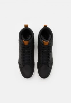 Pier One Hombre Zapatillas Altas - Black/white -Ofertas Pier One Tienda ceea61340ae2448dac2e740552baae0c