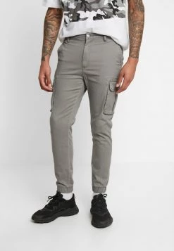Pier One Pantalones Cargo - Grey, Hombre