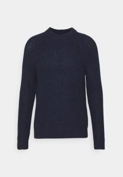 Pier One CHUNKY MOCKNECK JUMPER - Jersey De Punto - Dark Blue, Hombre -Ofertas Pier One Tienda cffe32b625634939a56fd0c6fcfd236c