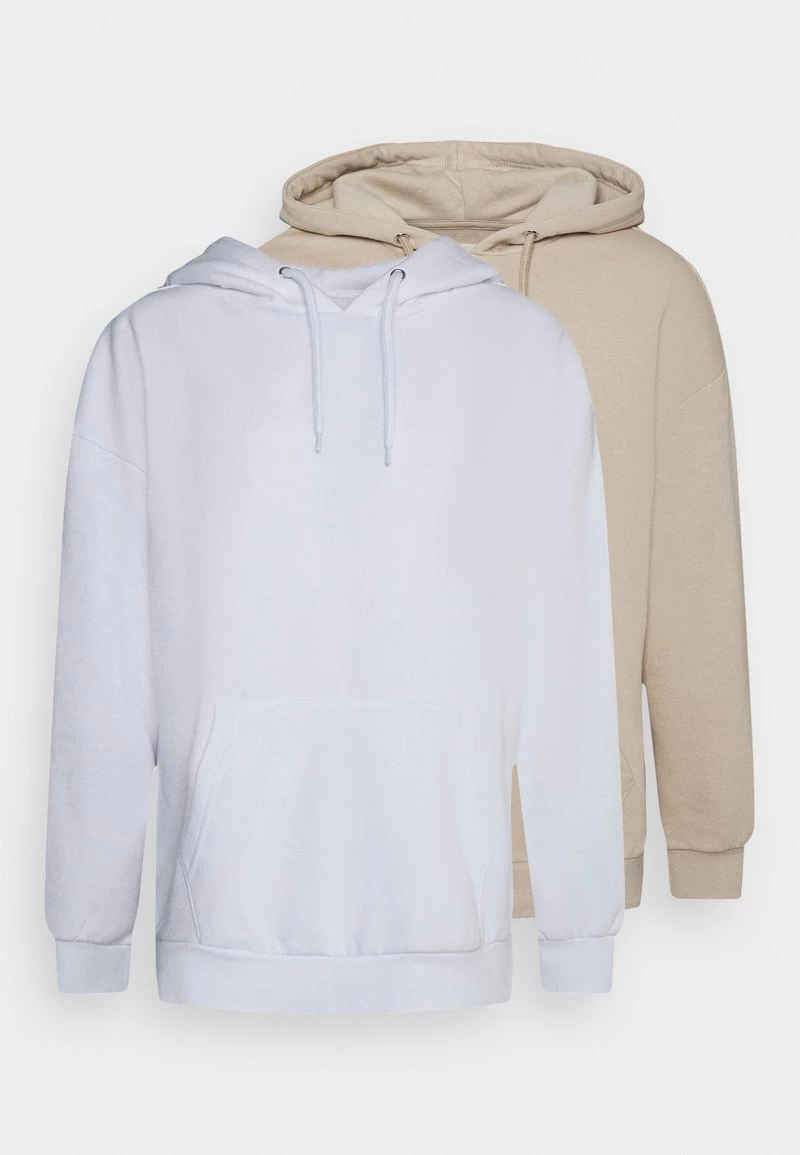 Pier One 2 Pack - Jersey Con Capucha - Beige/white, Hombre 3 Pier One 2 Pack - Jersey Con Capucha - Beige/white, Hombre