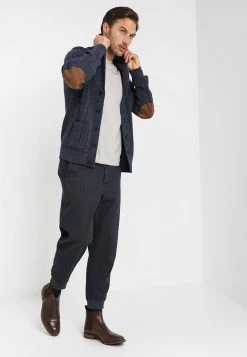 Pier One Hombre Chaqueta De Punto - Mottled Blue -Ofertas Pier One Tienda d17f40ae001b4e2981eec2ae918e2041