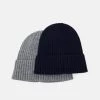 Pier One Unisexo 2 PACK UNISEX - Gorro - Grey/dark Blue -Ofertas Pier One Tienda d1a07c11f8cc45a9a1980a9b9d2a1bee
