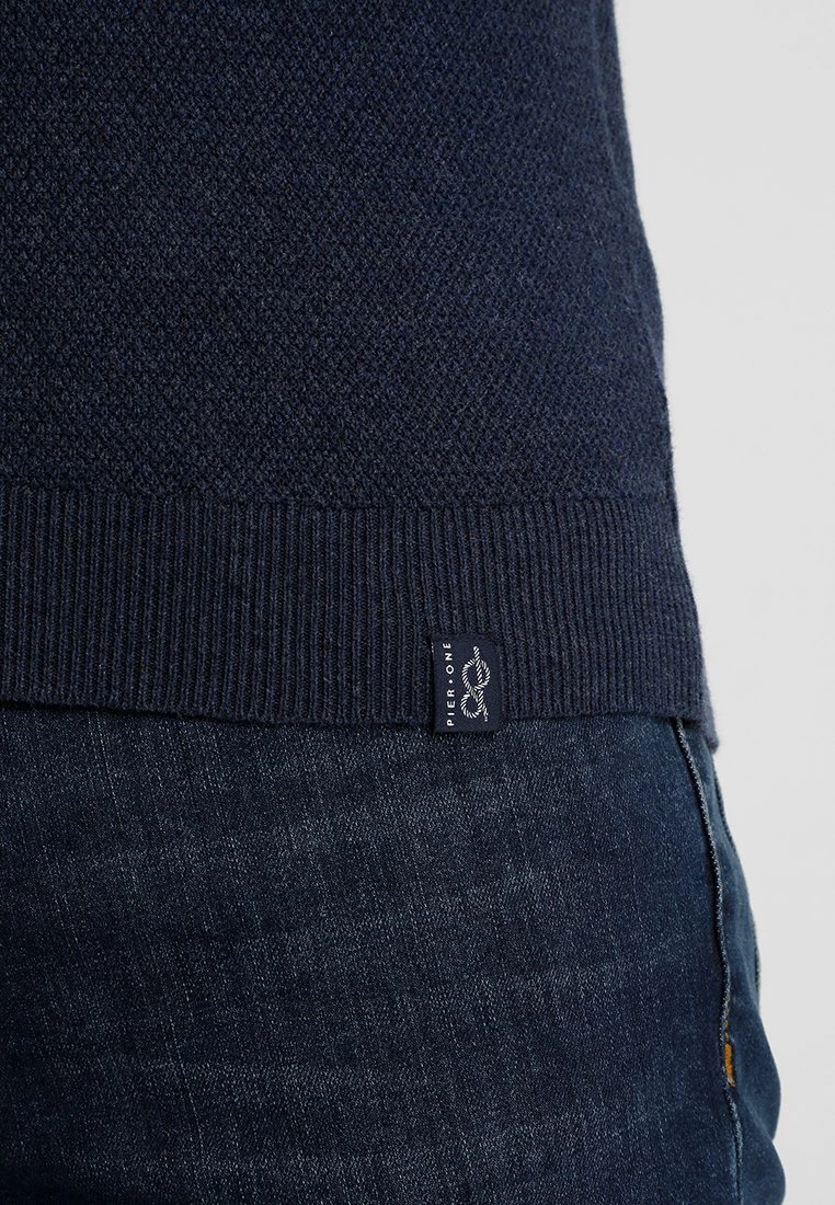 Pier One Hombre Jersey De Punto - Mottled Dark Blue 6 Pier One Hombre Jersey De Punto - Mottled Dark Blue - Imagen 4