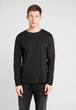 Pier One Camiseta De Manga Larga - Black, Hombre