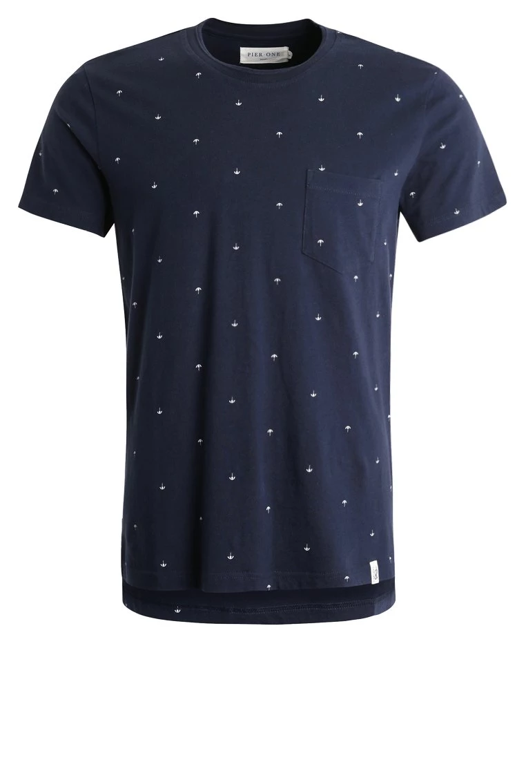 Pier One Camiseta Estampada - Navy, Hombre 8 Pier One Camiseta Estampada - Navy, Hombre - Imagen 6