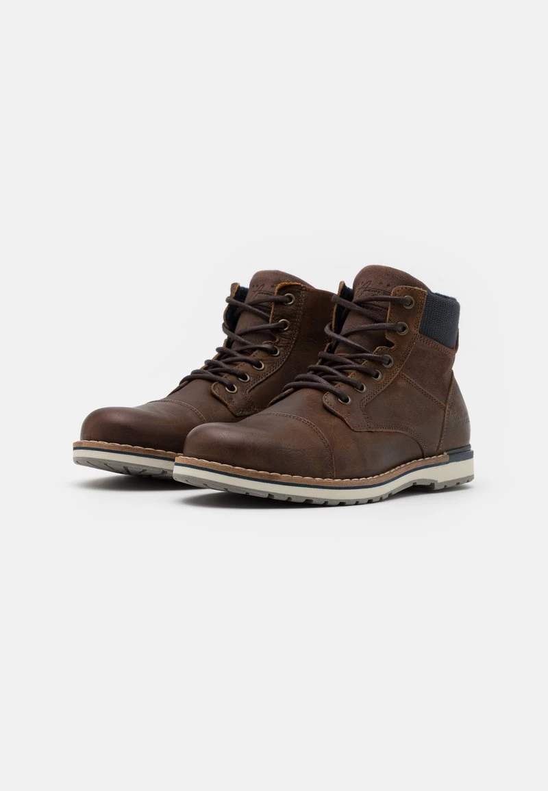 Pier One Hombre Botines Con Cordones - Cognac 4 Pier One Hombre Botines Con Cordones - Cognac - Imagen 2