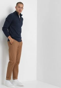 Pier One Hombre Jersey De Punto - Mottled Dark Blue -Ofertas Pier One Tienda deba8146b1fa4a4a90d9efffa93b1404