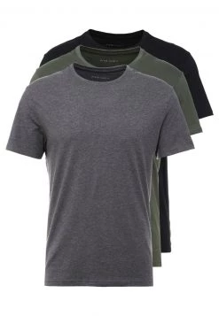 Pier One 3 PACK - Camiseta Básica - Black/grey/green, Hombre -Ofertas Pier One Tienda df840033a7f04afda15f16c48ba7762b