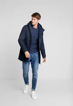 Pier One Hombre Parka - Dark Blue -Ofertas Pier One Tienda e0738d467ee147f7969491a322322e62