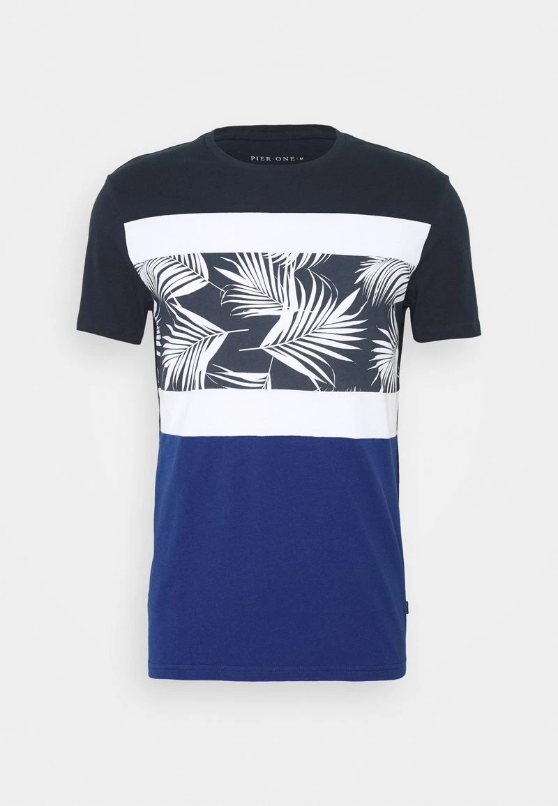 Pier One Hombre Camiseta Estampada - Blue 3 Pier One Hombre Camiseta Estampada - Blue