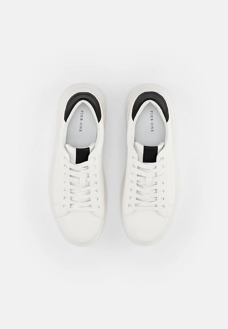 Pier One Unisexo Zapatillas - White Black 6 Pier One Unisexo Zapatillas - White Black - Imagen 4