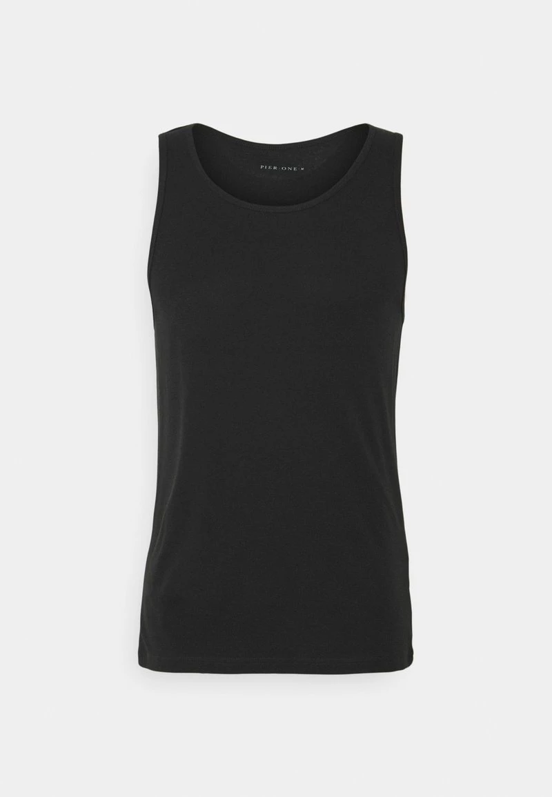 Pier One Hombre 3 PACK - Camiseta Interior - Black/khaki/mottled Dark Grey 7 Pier One Hombre 3 PACK - Camiseta Interior - Black/khaki/mottled Dark Grey - Imagen 5