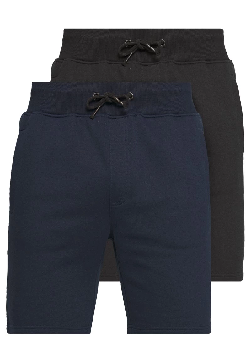 Pier One Hombre 2 PACK - Shorts - Dark Blue/black 3 Pier One Hombre 2 PACK - Shorts - Dark Blue/black