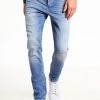 Pier One Hombre DISTRESSED DENIM SLIM FIT - Vaqueros Slim Fit - Light Blue -Ofertas Pier One Tienda eeeef9b09e5745beb8ea149d3df01281