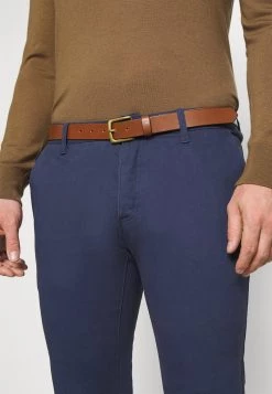 Pier One BELTED - Pantalones Chinos - Dark Blue, Hombre -Ofertas Pier One Tienda f0de2ed3c221491eb7c8be84f3e739f9