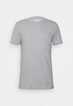Pier One Hombre Camiseta Estampada - Light Grey Melange