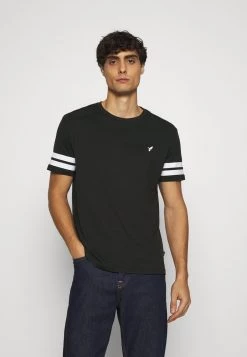 Pier One Camiseta Estampada - Black, Hombre