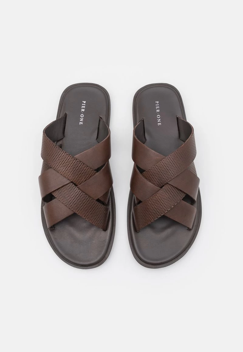 Pier One Hombre LEATHER - Sandalias Planas - Brown 6 Pier One Hombre LEATHER - Sandalias Planas - Brown - Imagen 4