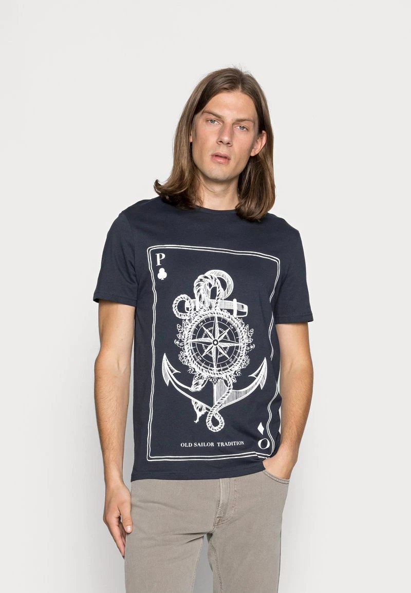 Pier One Camiseta Estampada - Dark Blue, Hombre 3 Pier One Camiseta Estampada - Dark Blue, Hombre