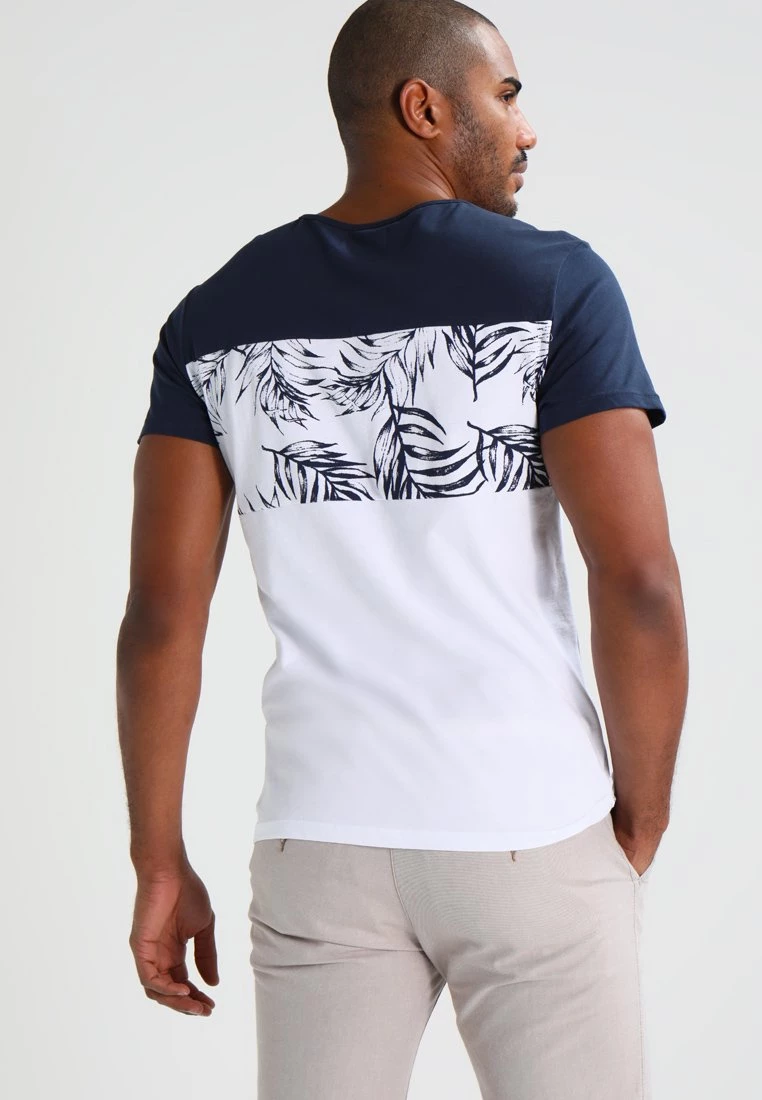 Pier One Hombre Camiseta Estampada - Navy/white 5 Pier One Hombre Camiseta Estampada - Navy/white - Imagen 3