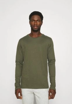 Pier One 2 PACK - Camiseta De Manga Larga - Olive/dark Blue, Hombre -Ofertas Pier One Tienda fbf130aeedee491594c388dc1fd3399d