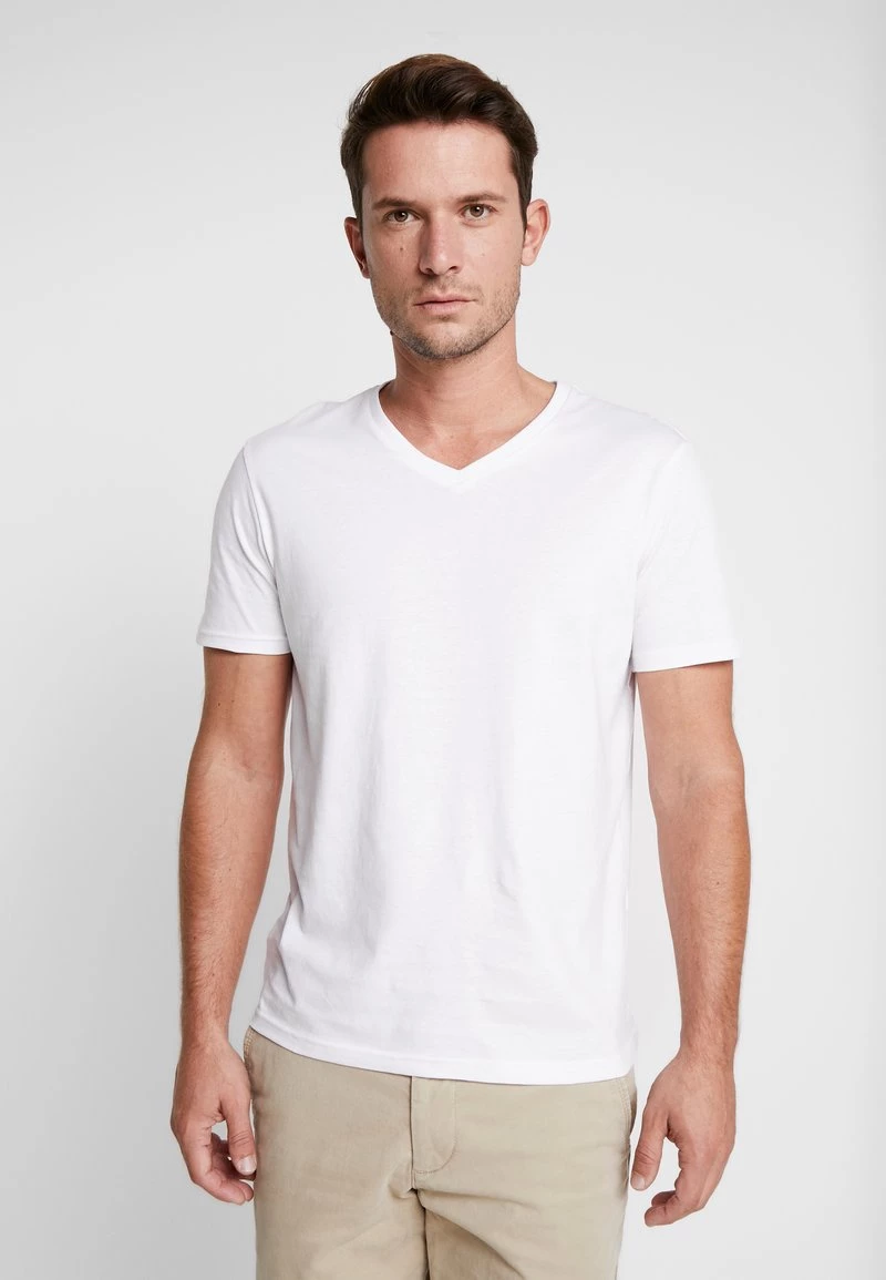 Pier One 3 PACK - Camiseta Básica - White, Hombre 4 Pier One 3 PACK - Camiseta Básica - White, Hombre - Imagen 2